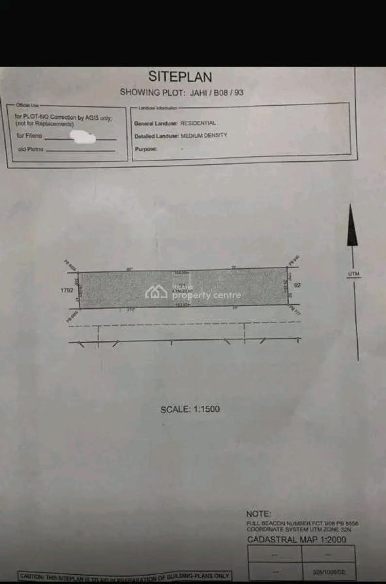 4785sqm of a Residential Land in Jahi, Jahi, Abuja, Residential Land for Sale