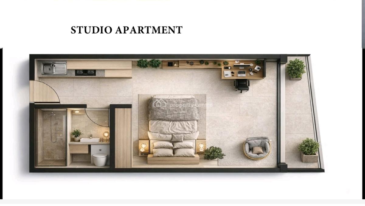 Elite Luxury 1 Bedrooms and Studio Apartment (offplan), Bala Mohammed Way, Guzape District, Abuja, Mini Flat (room and Parlour) for Sale