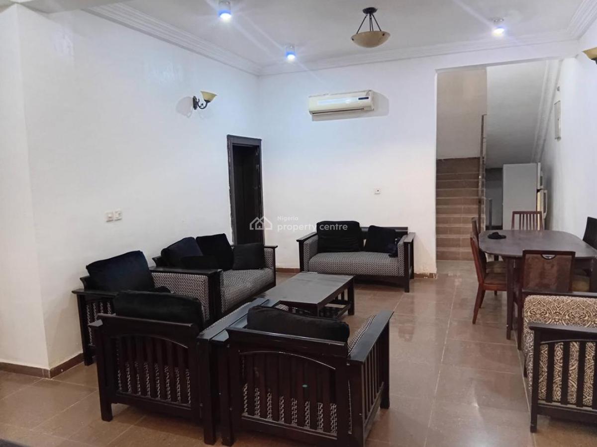 Furnished 3 Bedroom Duplex with Bq, Gen and Inverter, Off Lakechad, Maitama District, Abuja, Terraced Duplex for Rent