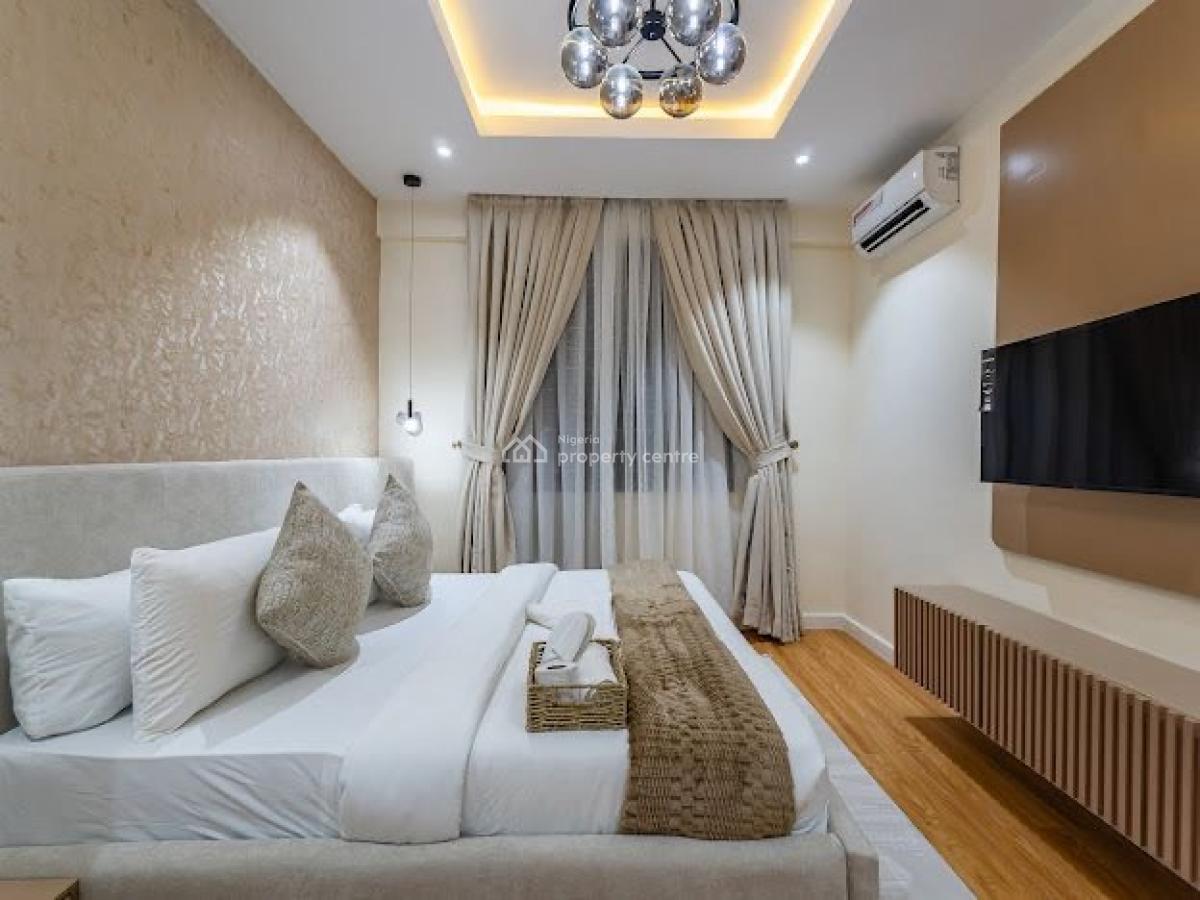 Beautiful 2 Bedroom Fully Furnished Serviced Apartment with Gym, Ikate, Lekki, Lagos, Flat / Apartment for Rent