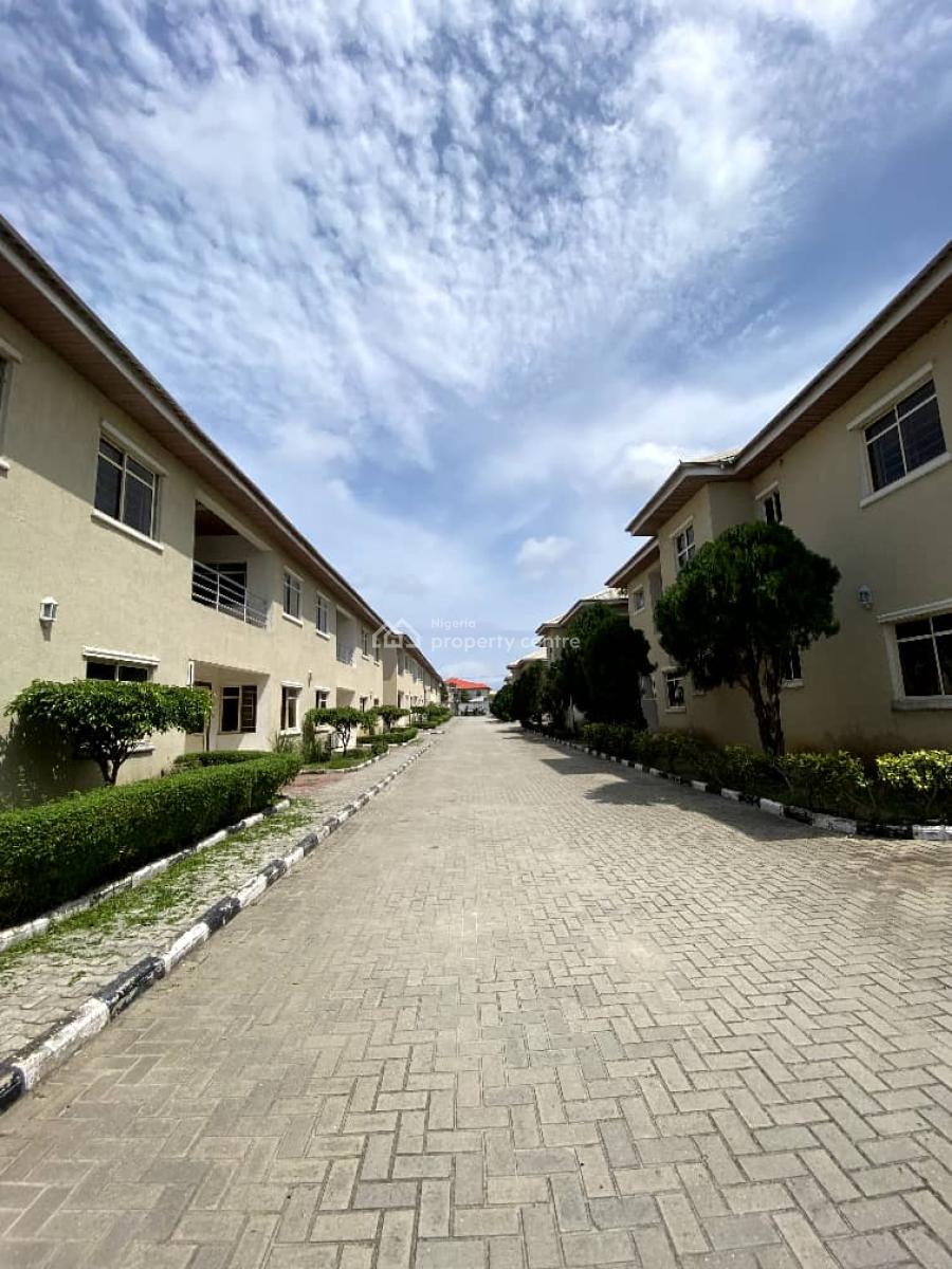 4 Bedroom Terraced House in a Serviced Estate, Alexander Quarters, Hope Ville Estate, Sangotedo, Ajah, Lagos, Terraced Duplex for Rent