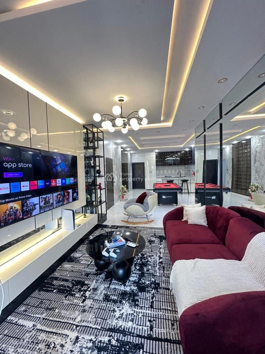 Luxury 2 Bedroom Apartment with Cinema and Ps5, Ikate, Lekki, Lagos, Flat / Apartment for Rent