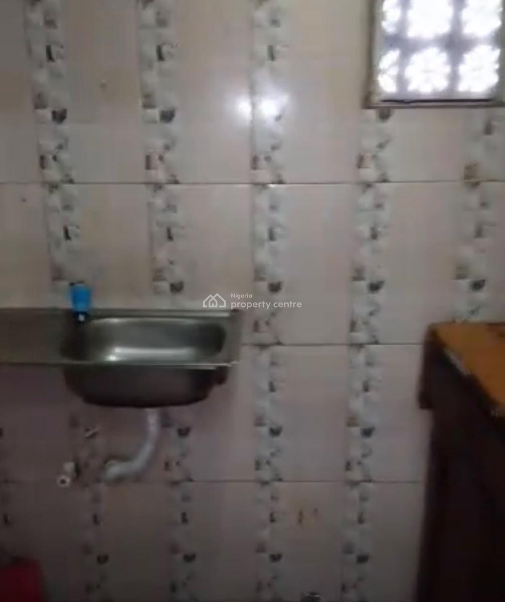 a Neat Roomself with Personal Kitchen All Round Tiles, Off Haruna, Ogba, Ikeja, Lagos, Self Contain (single Rooms) for Rent