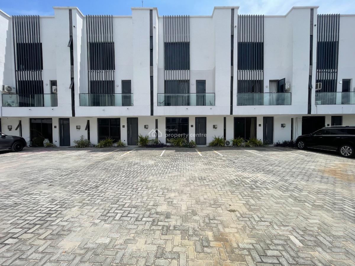 Lovely 4 Bedrooms Terrace Duplex with Room Bq, World Oil, Ilasan, Lekki, Lagos, Terraced Duplex for Rent