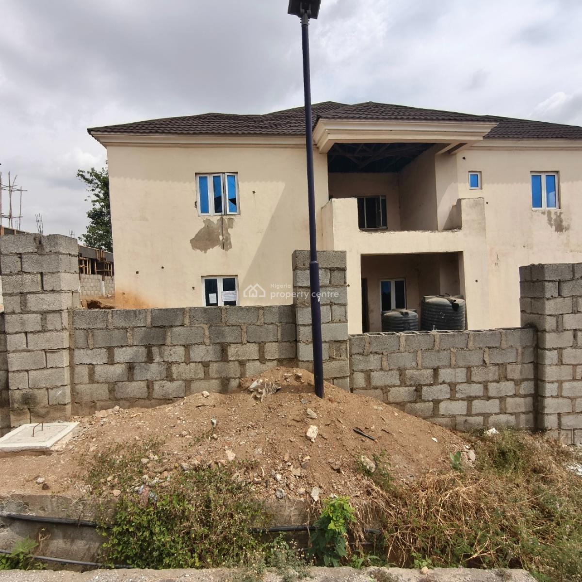 Carcass 5 Bedroom Detached Duplex, Naf Valley Estate, Asokoro District, Abuja, House for Sale