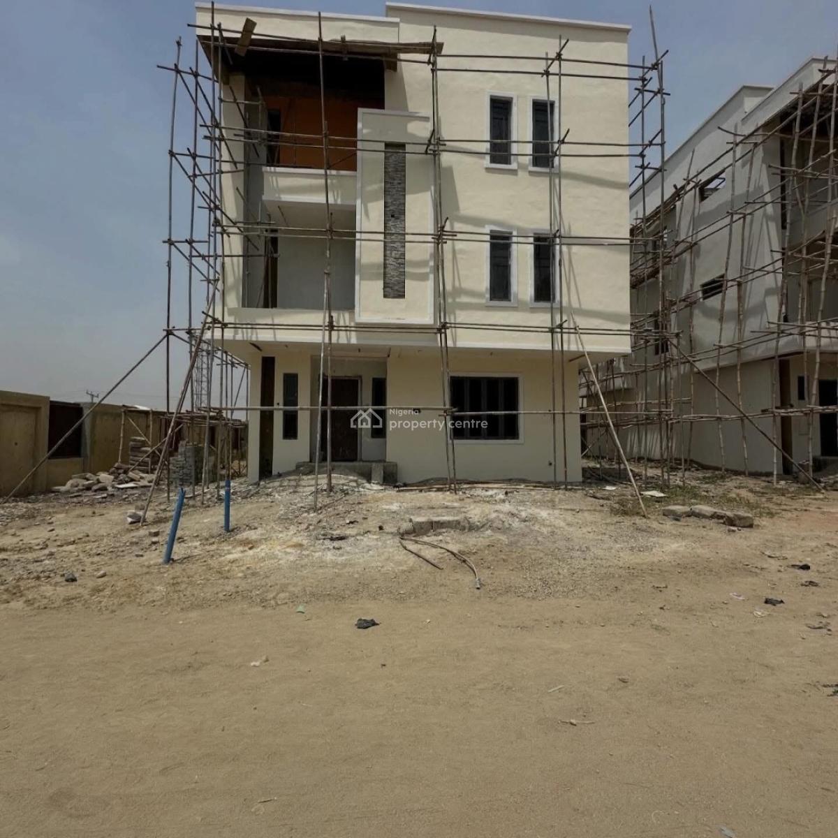Newly Built 4 Bedroom Terrace Duplex with Bq, Life Camp, Abuja, Terraced Duplex for Sale