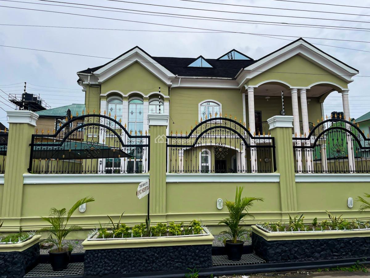 5 Bedroom Duplex with 2 Rooms Bq & a Penthouse in an Estate, Royal Avenue Estate, Peter Odili Road, Trans Amadi, Port Harcourt, Rivers, Detached Duplex for Rent