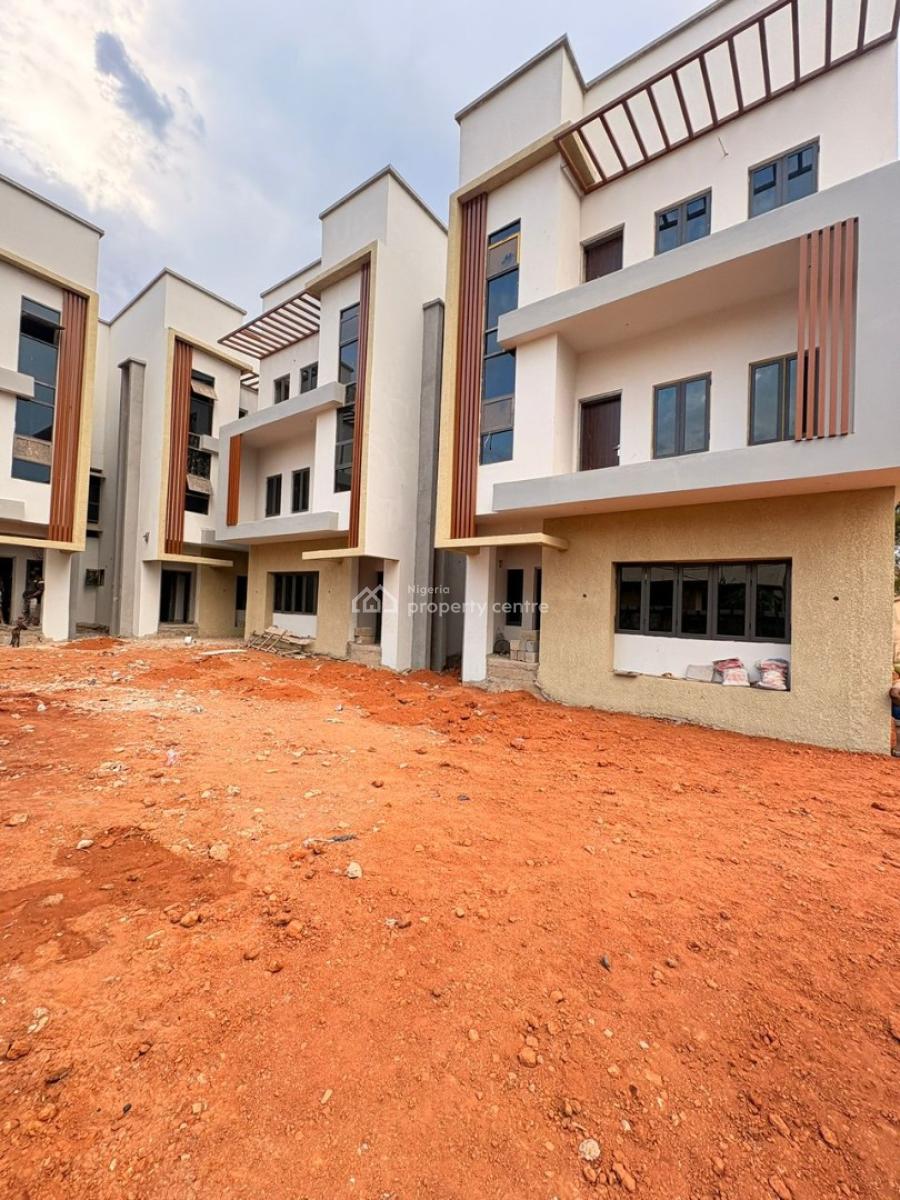 Newly Built 4-bedroom Terrace Duplex with Bq, Wuye, Abuja, Terraced Duplex for Sale