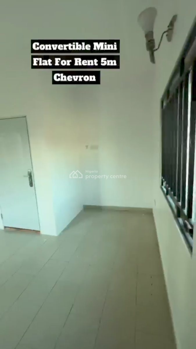 Spacious Convertible Mini Flat Apartment Chevron, Chevron, Lekki, Lagos, Mini Flat (room and Parlour) for Rent