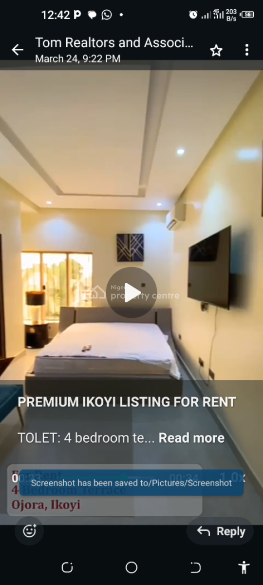 4 Bedroom Terrace with 2 Kitchen and Bq, Ikoyi, Lagos, Terraced Duplex for Rent