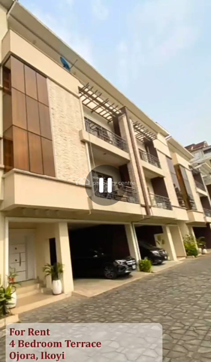 4 Bedroom Terrace with 2 Kitchen and Bq, Ikoyi, Lagos, Terraced Duplex for Rent