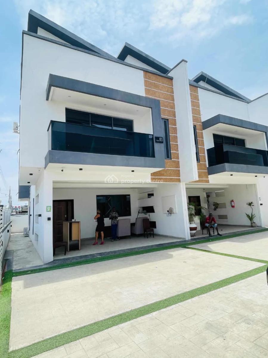 Spacious 4 Bedroom Terraced Duplex with Clean Finishes, Chevron Lekki Lagos, Lekki, Lagos, Terraced Duplex for Sale