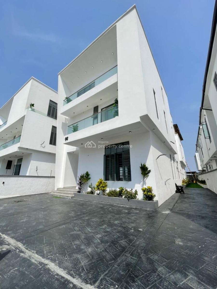 Modern 5 Bedroom Fully Detached House with Bq and Pool, Chevron Lekki, Lekki, Lagos, Detached Duplex for Sale