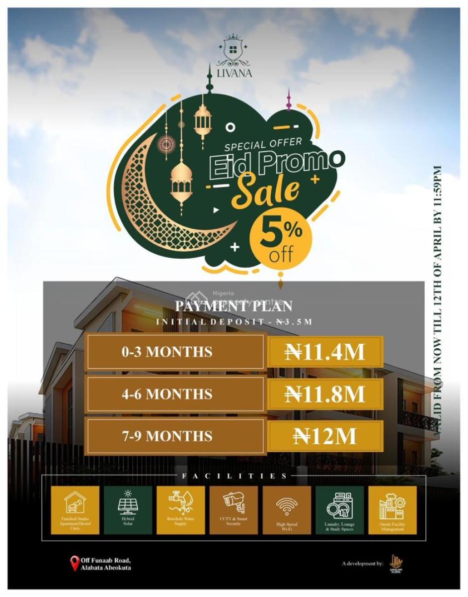 Magnificent Cash Flowing Student Hostel, Alabata, Funnab, Abeokuta North, Ogun, Self Contain (single Rooms) for Sale