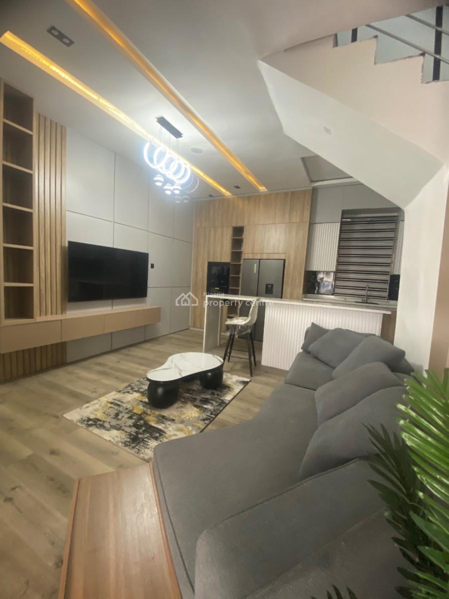 Luxuriously Furnished 2 Bedrooms Terraced Duplex, 24 Hours Light, Atlantic Layout Estate, By Metro Homes, Ajah, Lagos, Terraced Duplex for Rent
