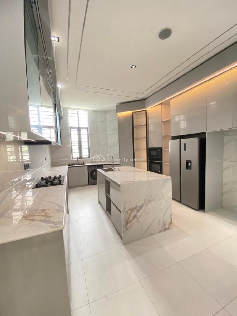 Contemporary 5 Bedroom Detached Duplex with Bq, Cinema, Rooftop, Pool, Chevron Alternative, Chevron, Lekki, Lagos, Detached Duplex for Sale