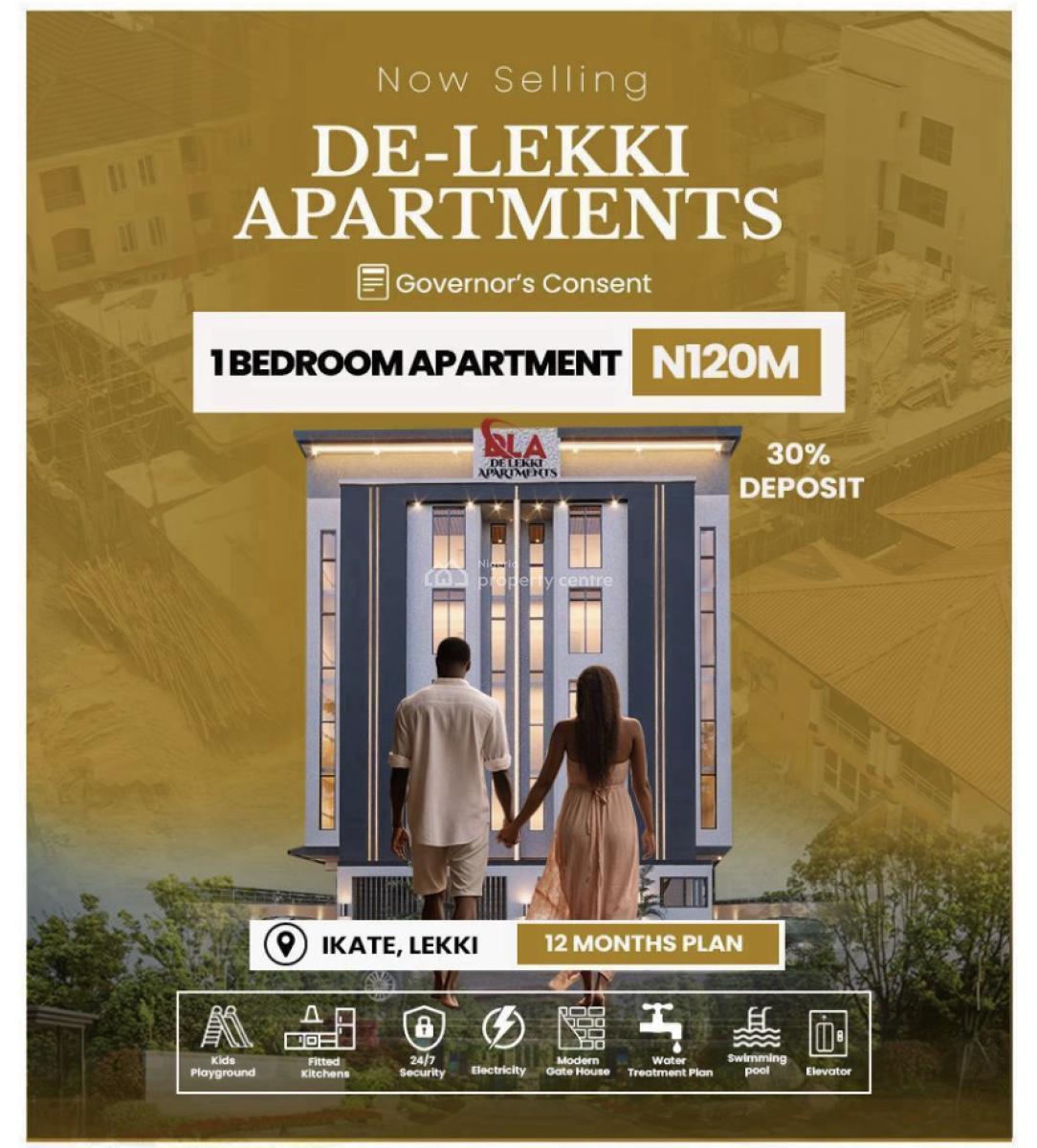 Premium 1 Bedroom Apartment, Off Plan, Ilasan, Lekki, Lagos, Flat / Apartment for Sale