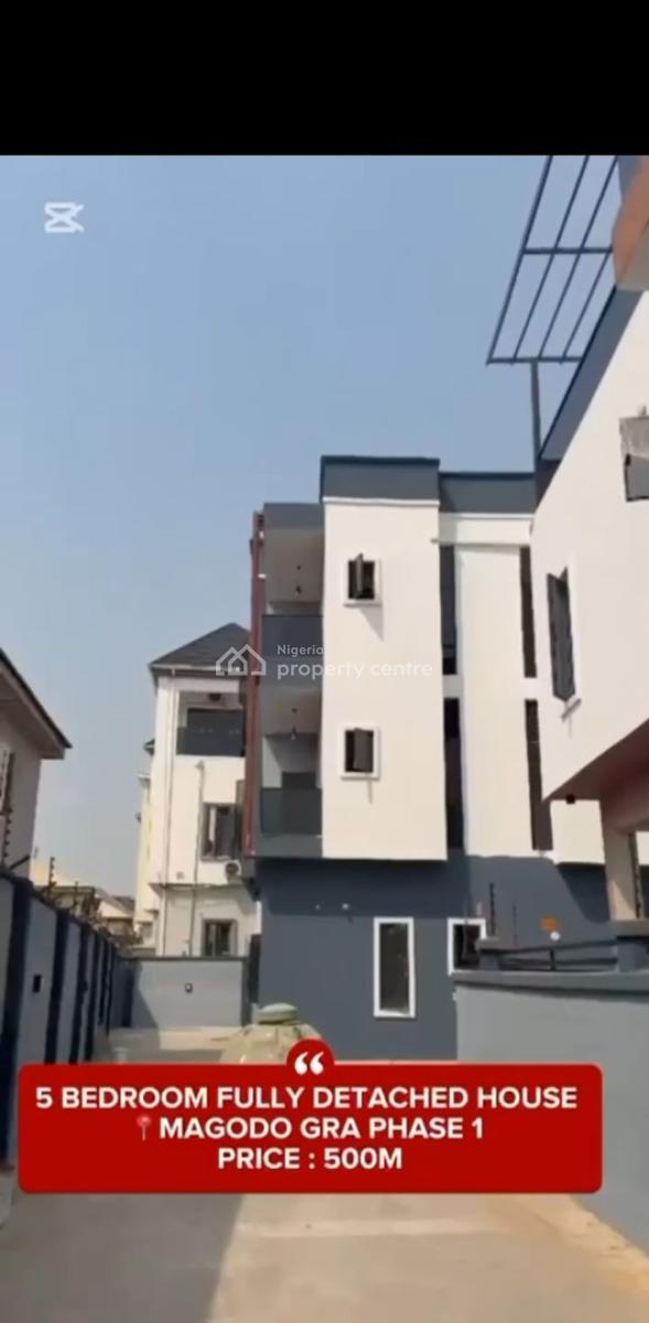 Smart Home 5 Bedroom Fully Detached Duplex with Bq, Gra Phase 1, Magodo, Lagos, Detached Duplex for Sale
