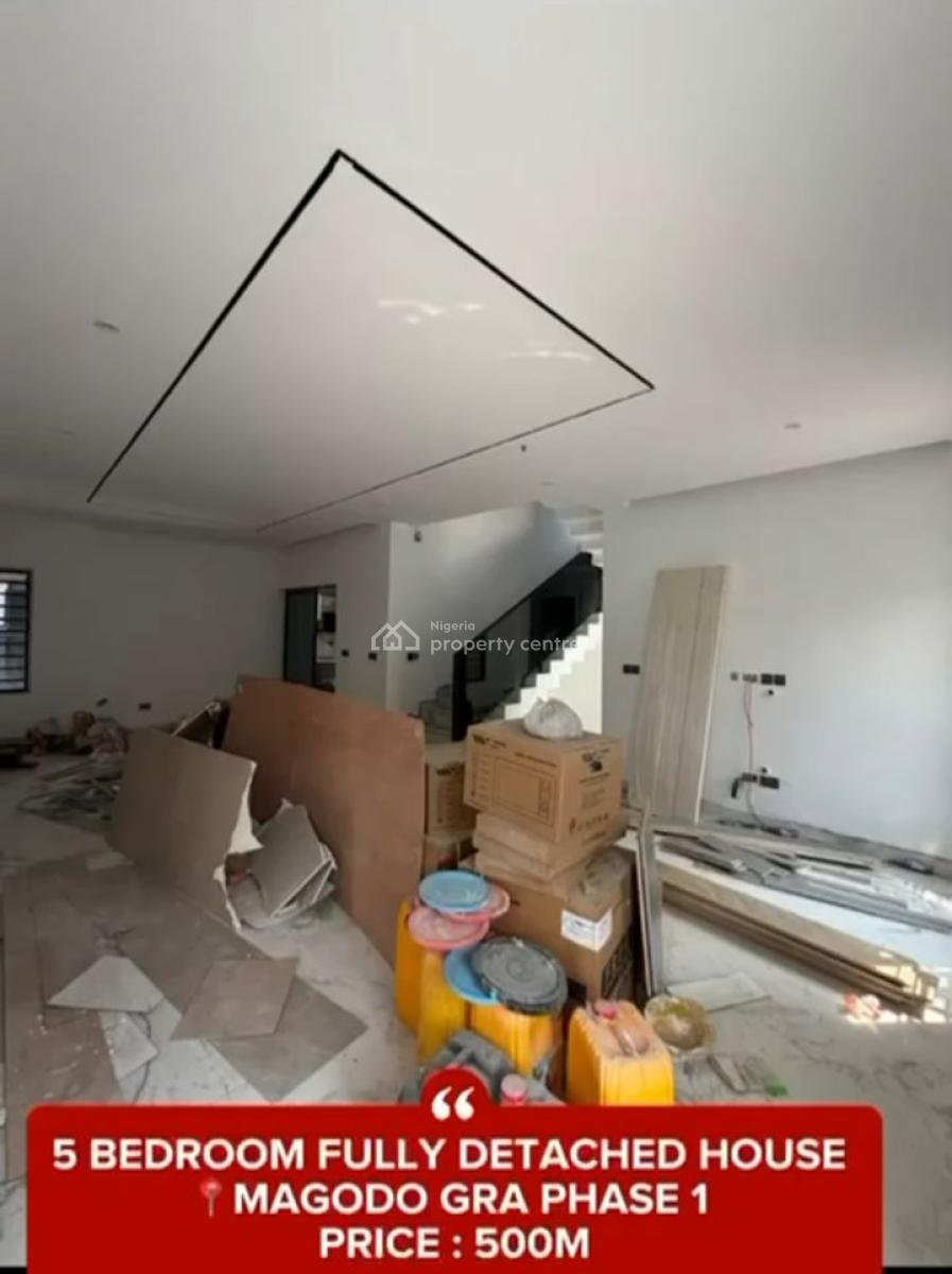 Smart Home 5 Bedroom Fully Detached Duplex with Bq, Gra Phase 1, Magodo, Lagos, Detached Duplex for Sale