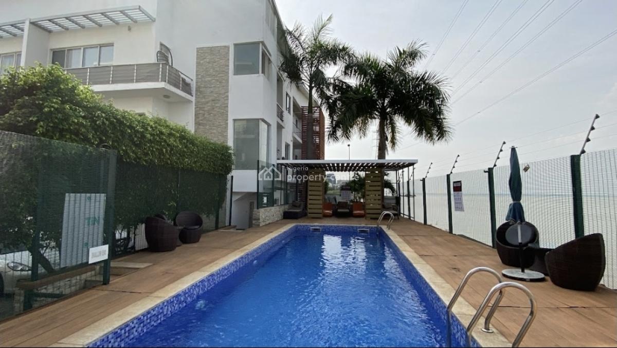 Waterfront Fully Service 3 Bedroom Flat with Bq, Banana Island, Ikoyi, Lagos, House for Rent