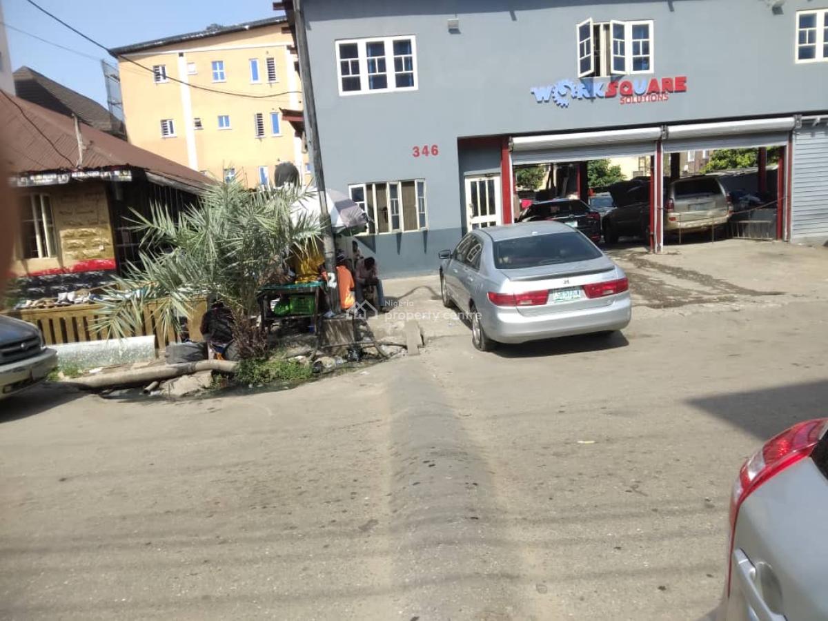 a Bungalow and a Story Building  on 2 Plot, Bornu Way, Alagomeji, Yaba, Lagos, Block of Flats for Sale