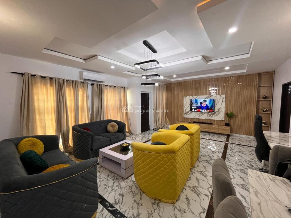 Furnished 3 Bedroom Apartment in a Secured Estate, Sangotedo, Ajah, Lagos, Flat / Apartment for Rent