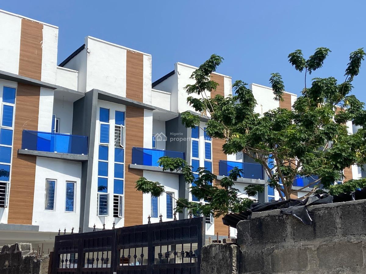Exquisite Newly Built 4 Bedroom Terraced Duplex with Bq, Ikate, Lekki, Lagos, Terraced Duplex for Sale