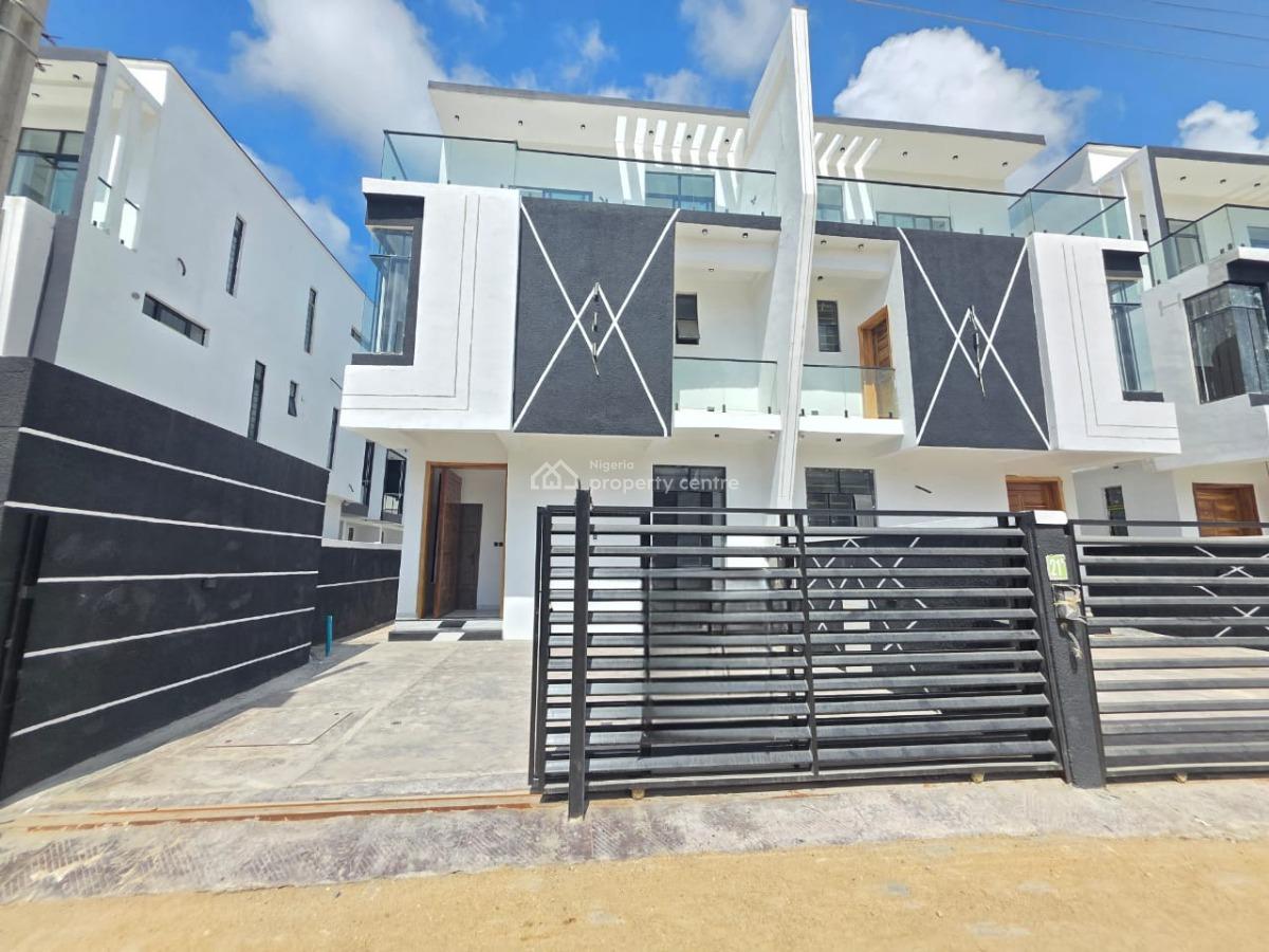 Serviced Luxury 5 Bedroom Detached Duplex with  Bq, Chevron, Lekki, Lagos, Detached Duplex for Sale
