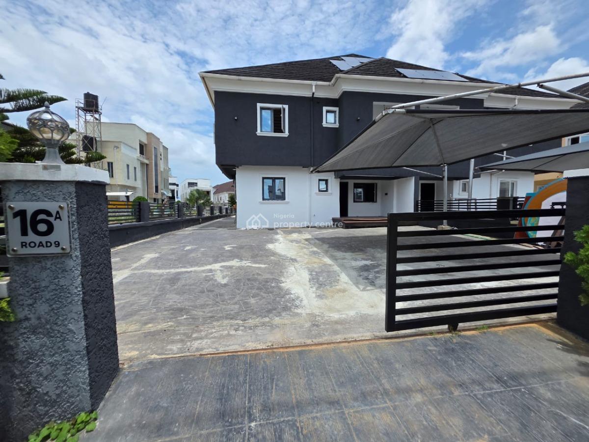 5 Bed Fully Serviced Semi Detached with Bq, Osapa Lekki Lagos, Osapa, Lekki, Lagos, Semi-detached Duplex for Sale