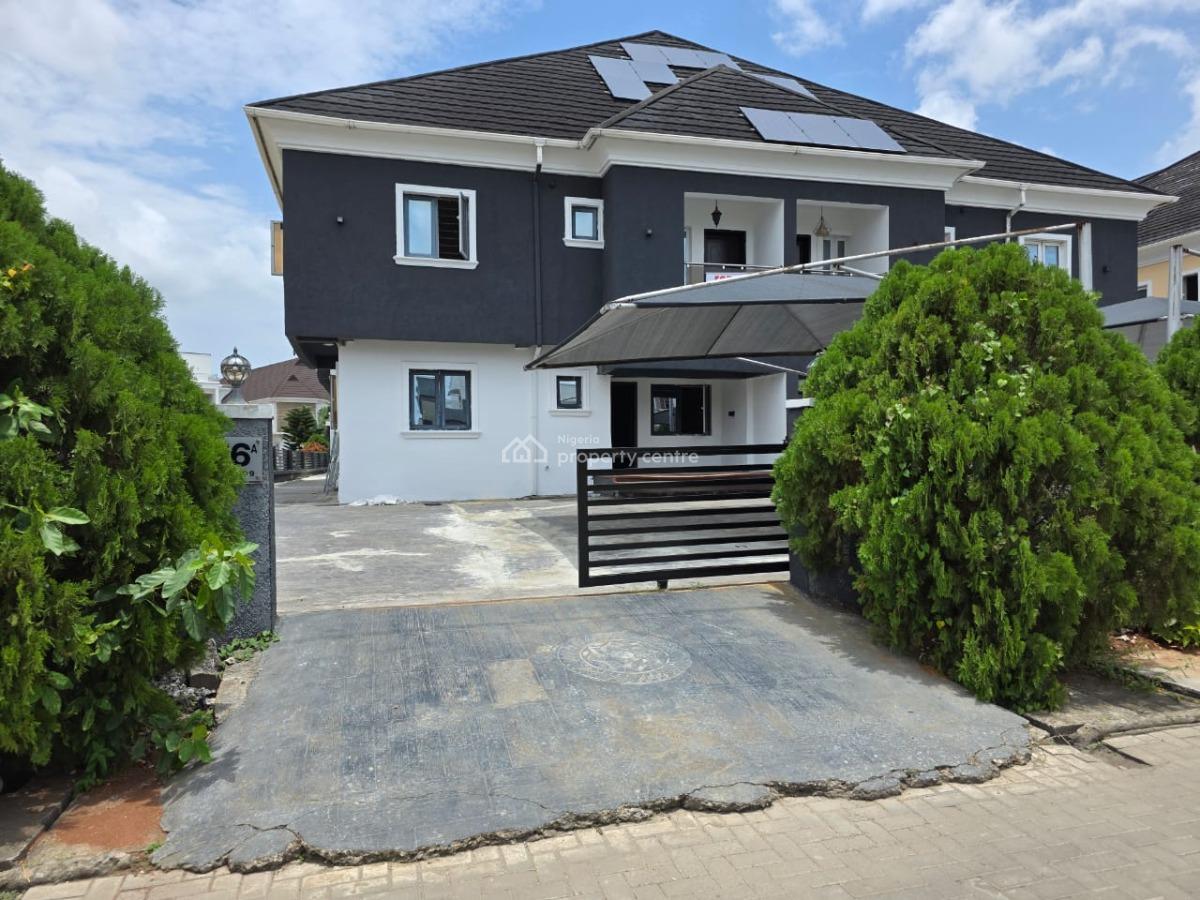 5 Bed Fully Serviced Semi Detached with Bq, Osapa Lekki Lagos, Osapa, Lekki, Lagos, Semi-detached Duplex for Sale