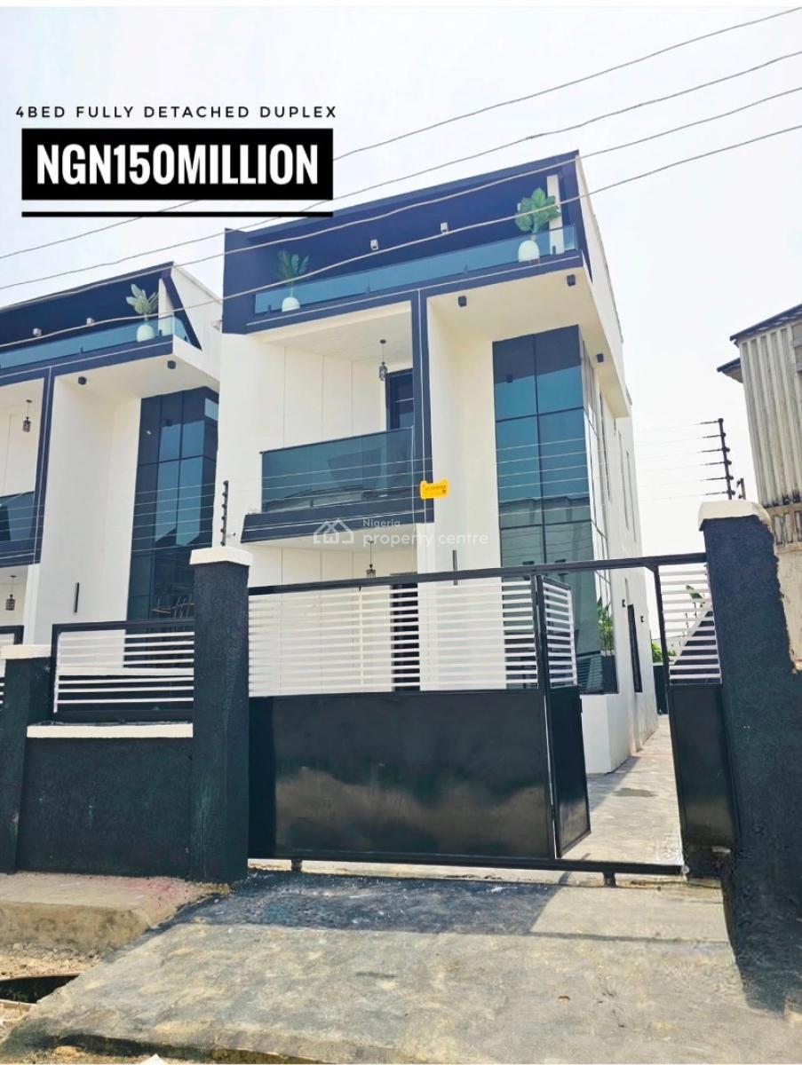 Tastefully 4 Bedroom Fully Detached Duplex with Bq, Ajah, Lagos, Detached Duplex for Sale