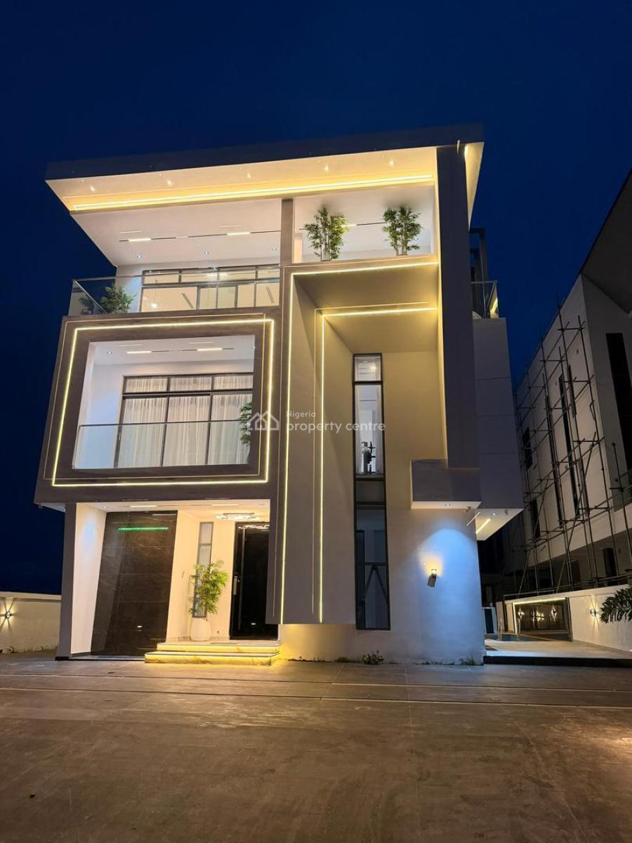 5 Bedroom Luxury Smart Detached Duplex W/ Bq, Elevator, Cinema, Bq, in a Private Estate, Ikate, Lekki, Lagos, Detached Duplex for Sale