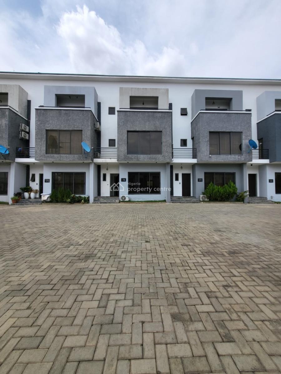 Brand New 4-bedroom Terrace Duplex with Bq -- Ready to Move in, Guzape District, Abuja, Terraced Duplex for Sale