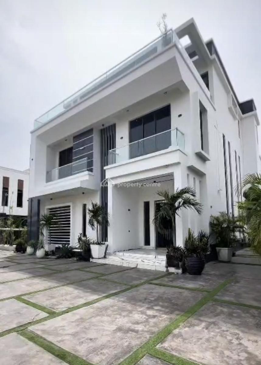 Well Built and Furnished 5 Bedroom Fully Detached House on a 1000sqm, Osapa, Lekki, Lagos, Detached Duplex for Sale