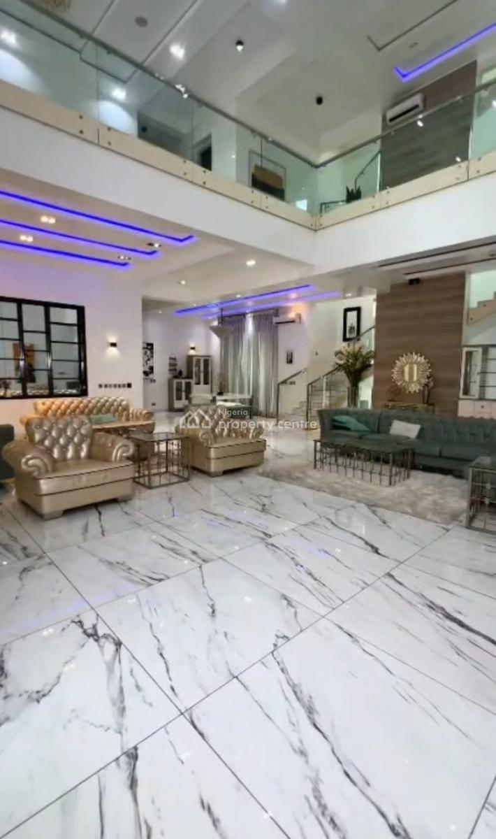 Well Built and Furnished 5 Bedroom Fully Detached House on a 1000sqm, Osapa, Lekki, Lagos, Detached Duplex for Sale