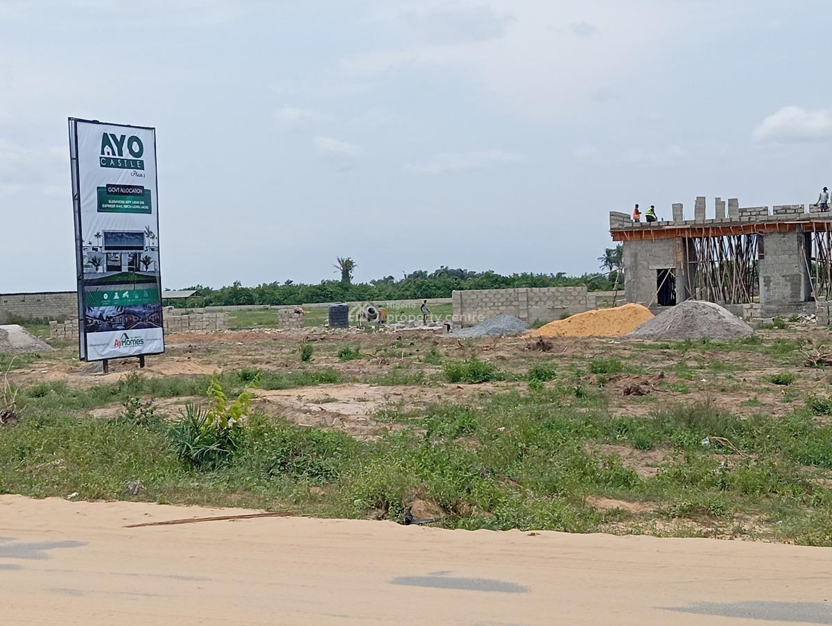 Government Allocated Prime Plots of Land, Ayo Castle Phase 2 By Elerangbe Road., Eleranigbe, Ibeju Lekki, Lagos, Residential Land for Sale