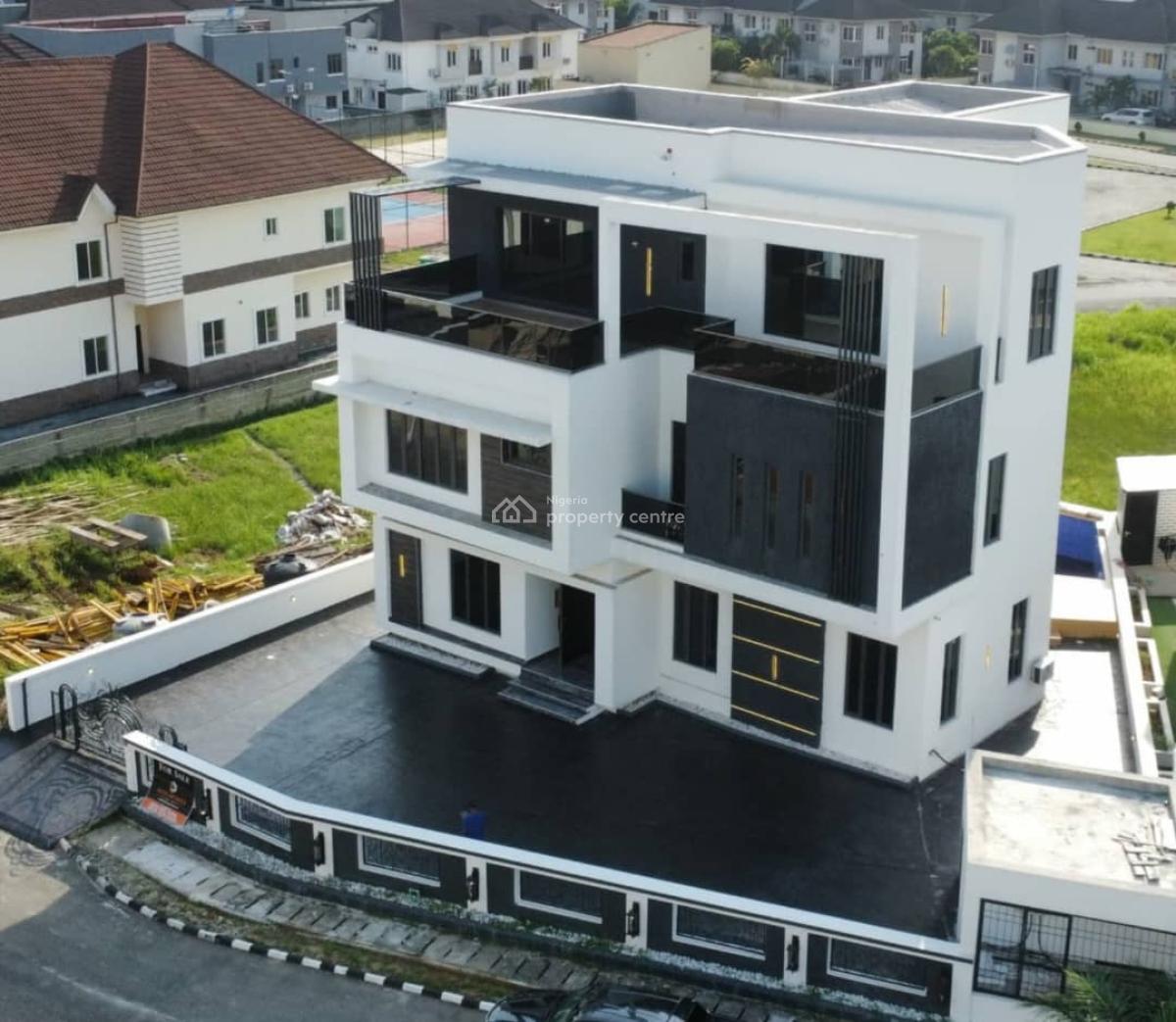 Newly Built 7 Bedroom Detached Duplex on 3 Floors, Osapa, Lekki, Lagos, Detached Duplex for Sale