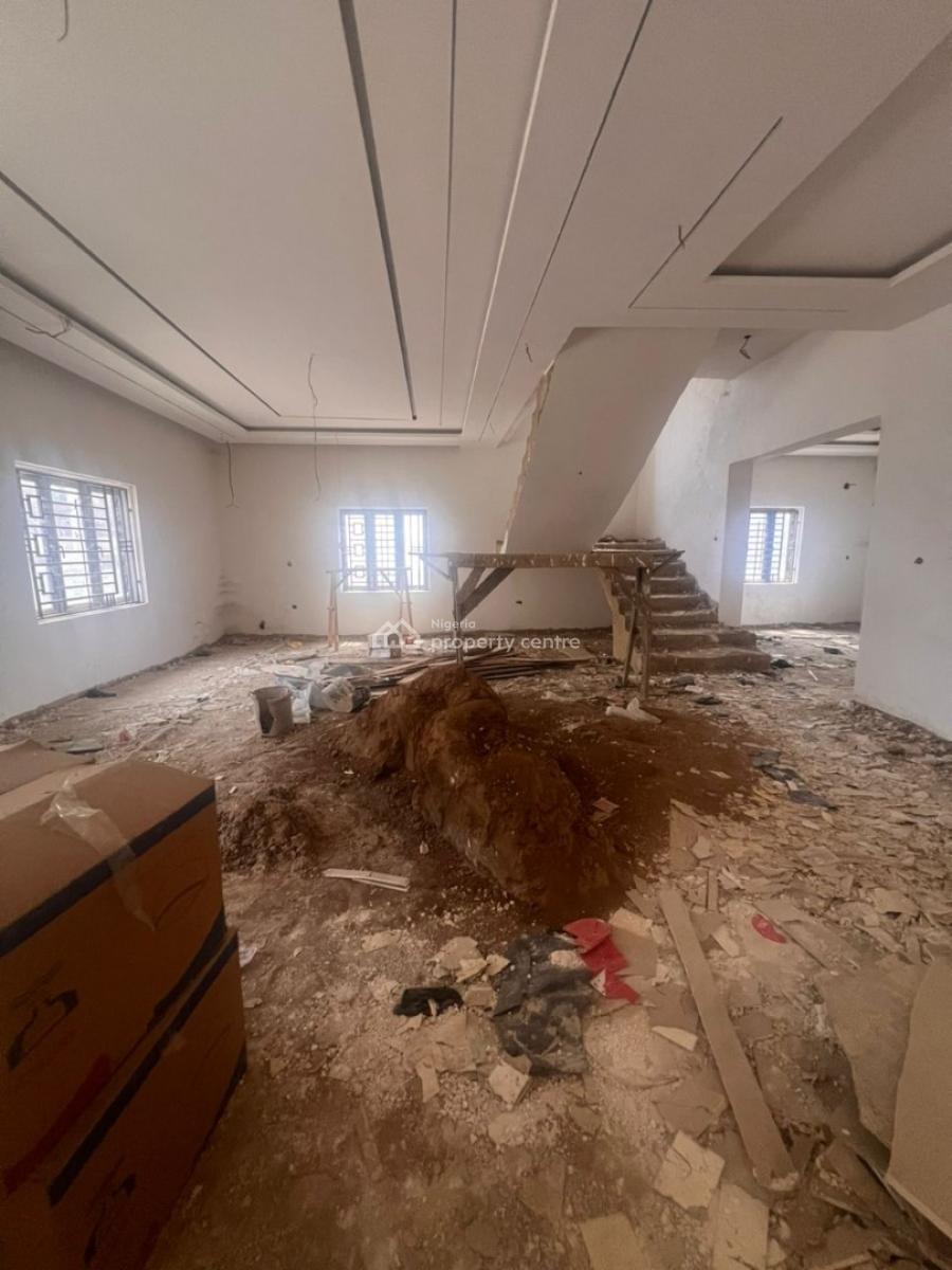 Extra Massive 5 Beds Fully Detached Duplex with Bq and 2 Living Rooms, Life Camp, Abuja, Detached Duplex for Sale