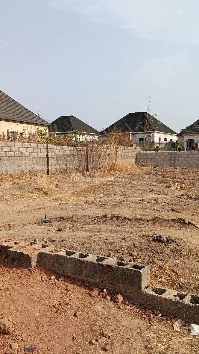 a Bungalow Plot Available in a Well Developed Estate, Behind Trademore Estate, Lugbe Airport Road, Lugbe District, Abuja, Residential Land for Sale
