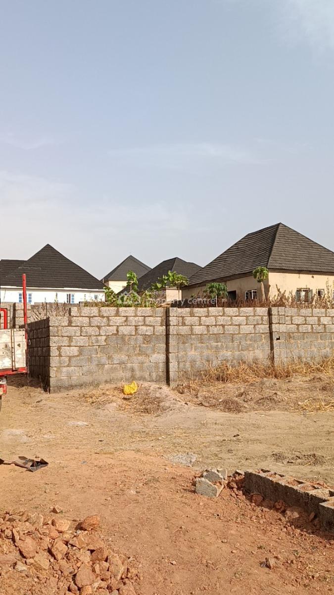 a Bungalow Plot Available in a Well Developed Estate, Behind Trademore Estate, Lugbe Airport Road, Lugbe District, Abuja, Residential Land for Sale