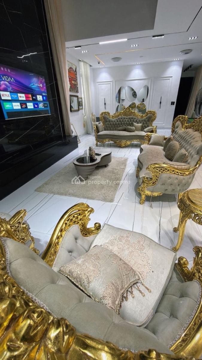 Fully Furnished 5beds with Solar Installation, Palm Residence Estate, Osapa, Lekki, Lagos, Detached Duplex for Sale