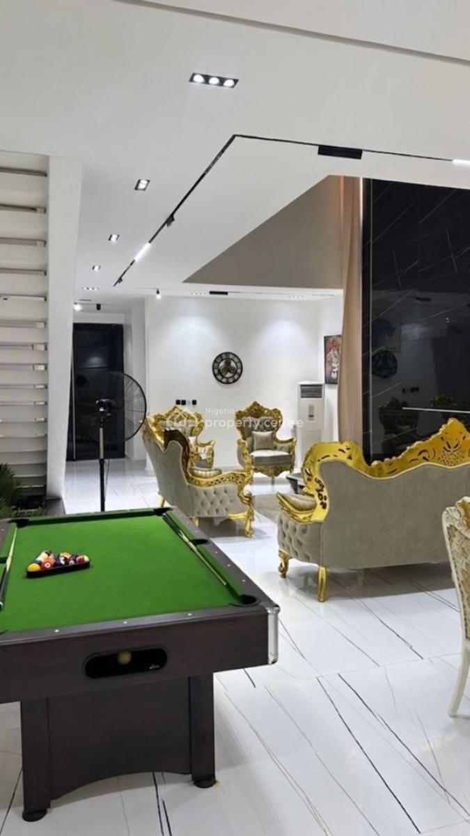 Fully Furnished 5beds with Solar Installation, Palm Residence Estate, Osapa, Lekki, Lagos, Detached Duplex for Sale