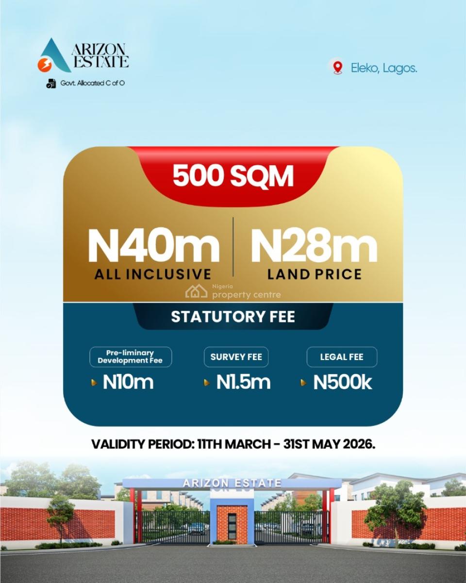 a Plot of Land in a Serene Environment, Lekki Lagos, Eleko, Ibeju Lekki, Lagos, Land for Sale