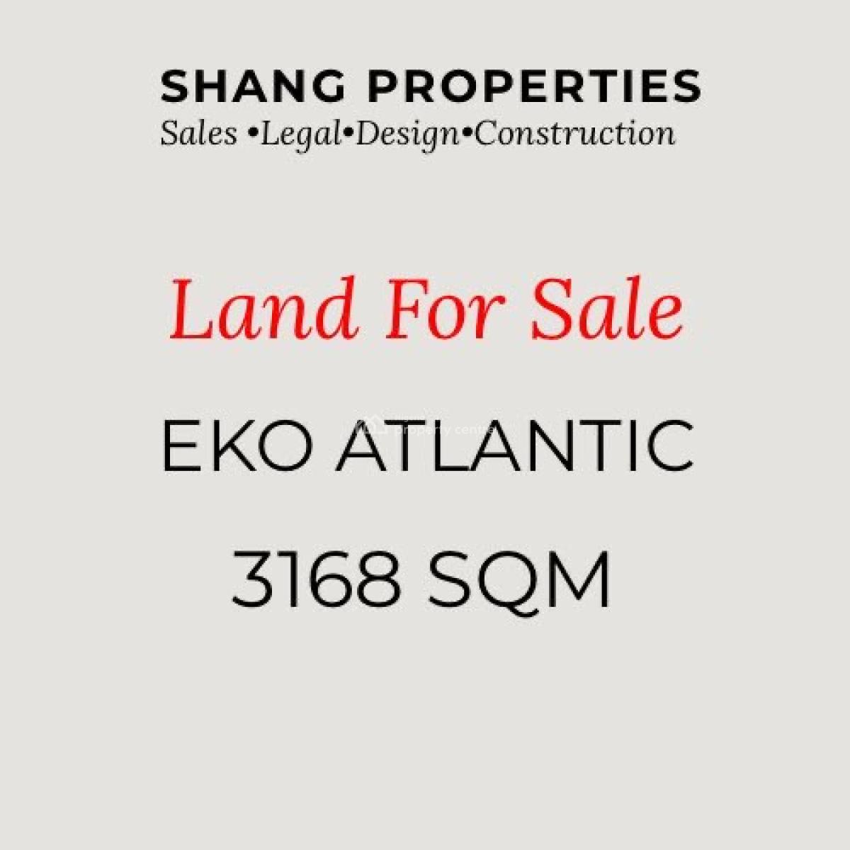3168 Sqm Land at Eko Atlantic City, Eko Atlantic City, Lagos, Land for Sale