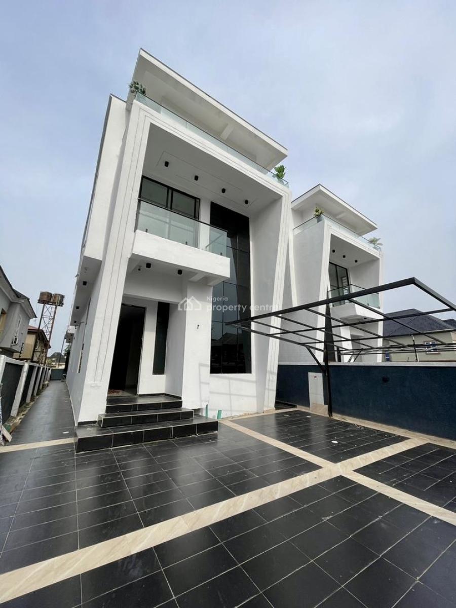 2 Units of Fully Automated 5-bedroom Detached Homes with Pool, Sangotedo, Ajah, Lagos, Detached Duplex for Sale