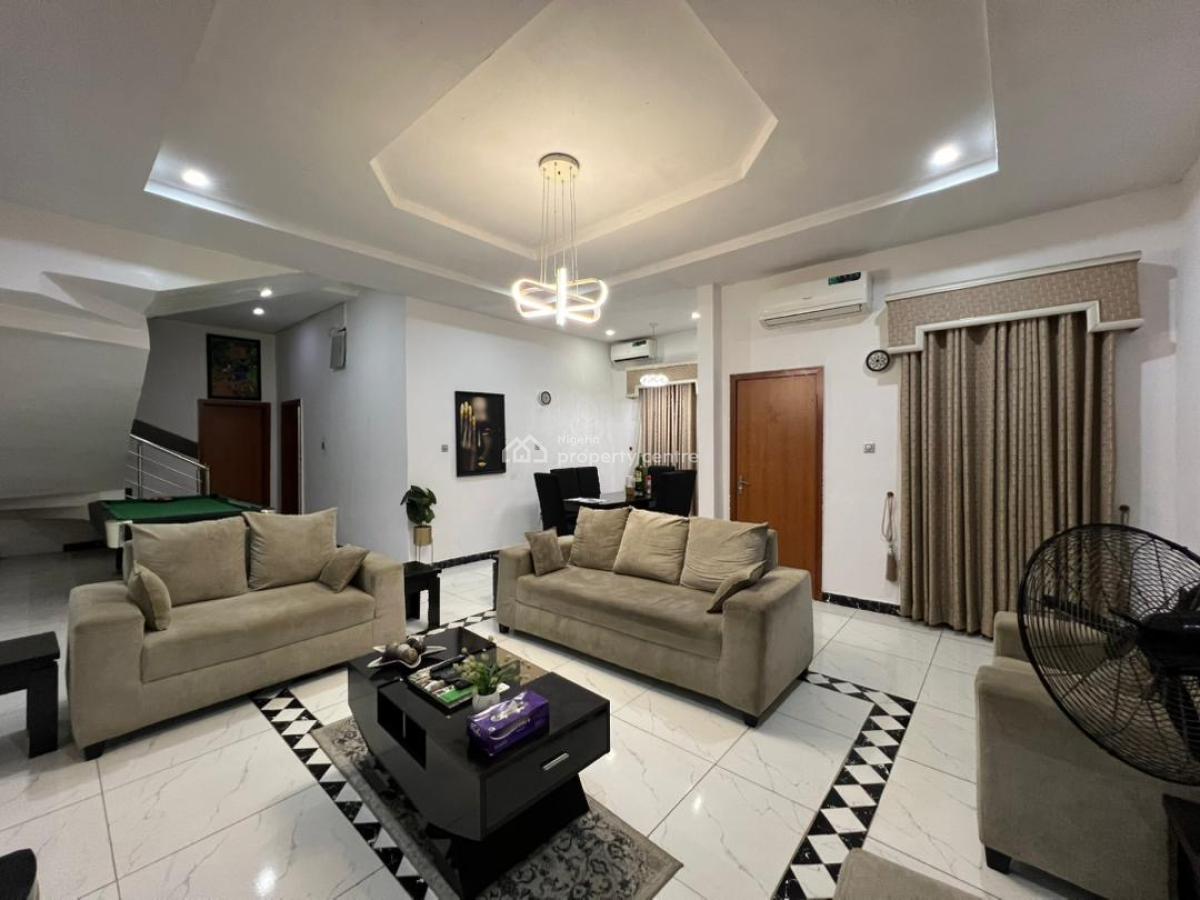 Fully Furnished 4 Bedrooms Semi Detached Duplex with Generator, Ikota -gated Cd, Ikota, Lekki, Lagos, Semi-detached Duplex for Rent
