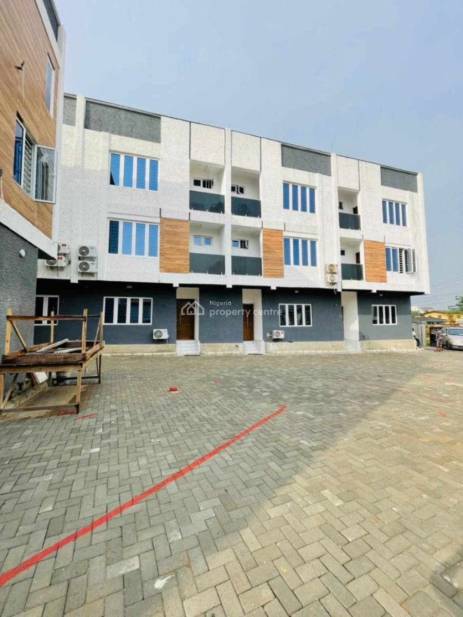 Excellently Built 4 Bedroom Terrace Duplex with Bq, Contemporary Detailed Home with Bq in a Secured Estate, Adeniyi Jones, Ikeja, Lagos, Terraced Duplex for Sale