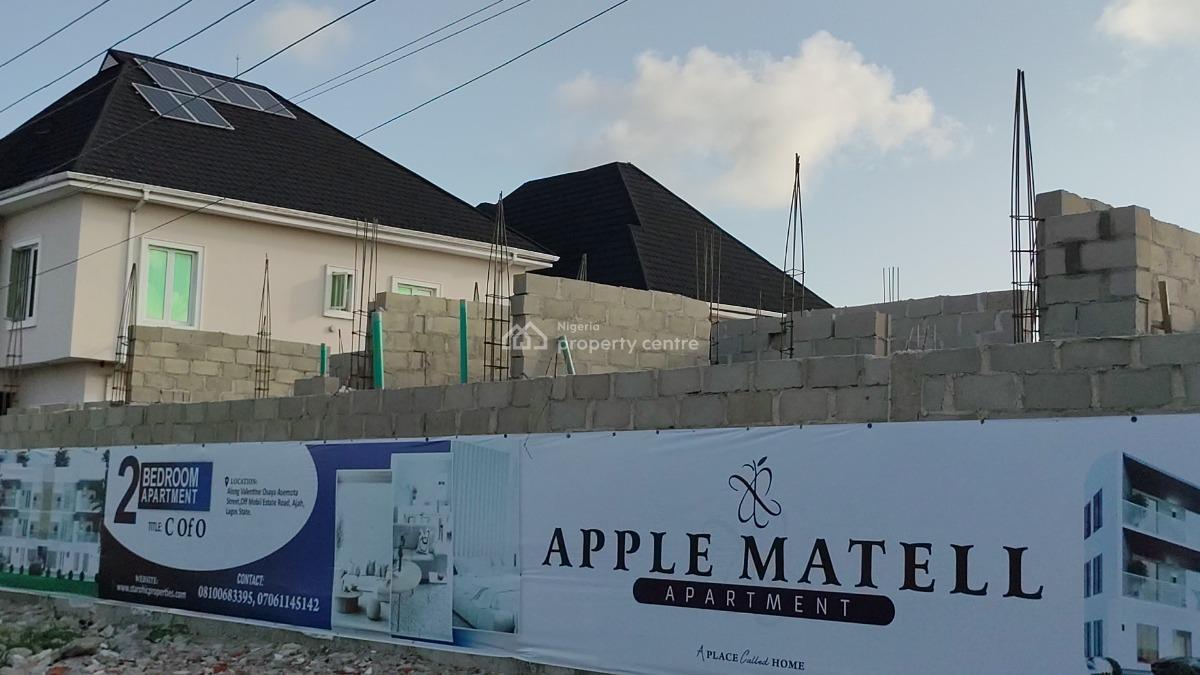 Luxury 2 Bedroom Flats with Classic Features, Apple Matttel ,emerald  Estate  Mobil Road, Ajah, Lagos, Block of Flats for Sale