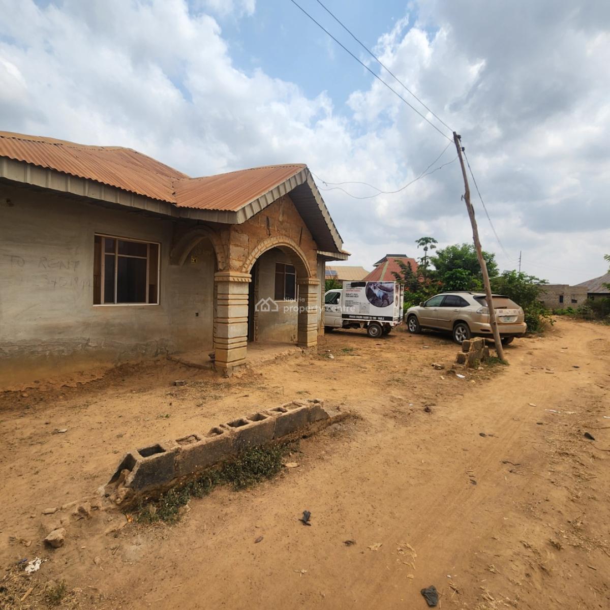 Two Bedroom Flat, Omi Adio, Ido, Oyo, House for Sale