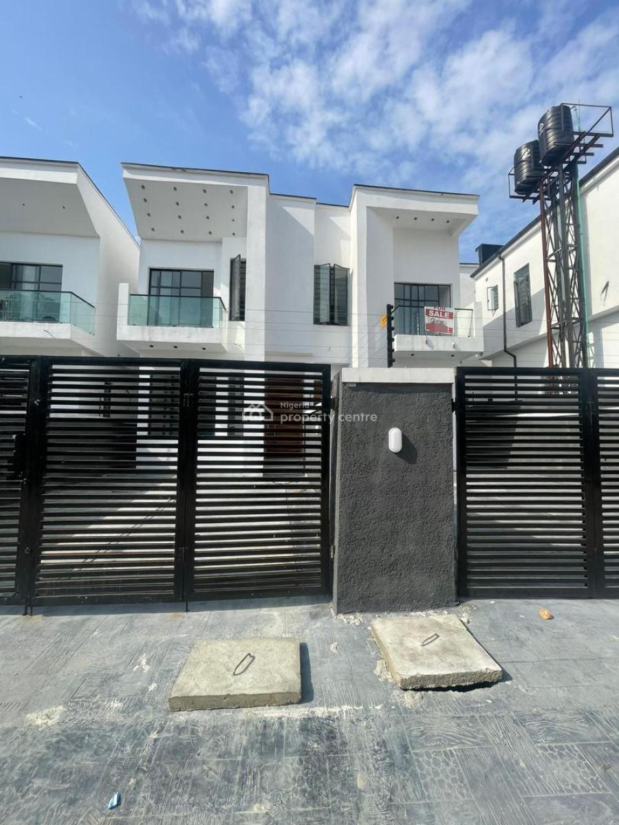 Modern 4bed Semi Detached Duplex + Bq & Self Compound in Serene Estate, Ikota, Lekki, Lagos, Semi-detached Duplex for Sale